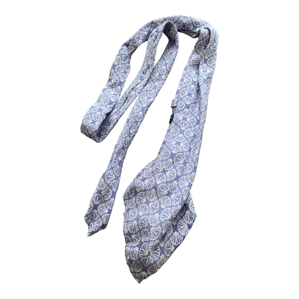 Lilly Pulitzer Tie 100% Silk Blue Preppy Business Office Professional USA